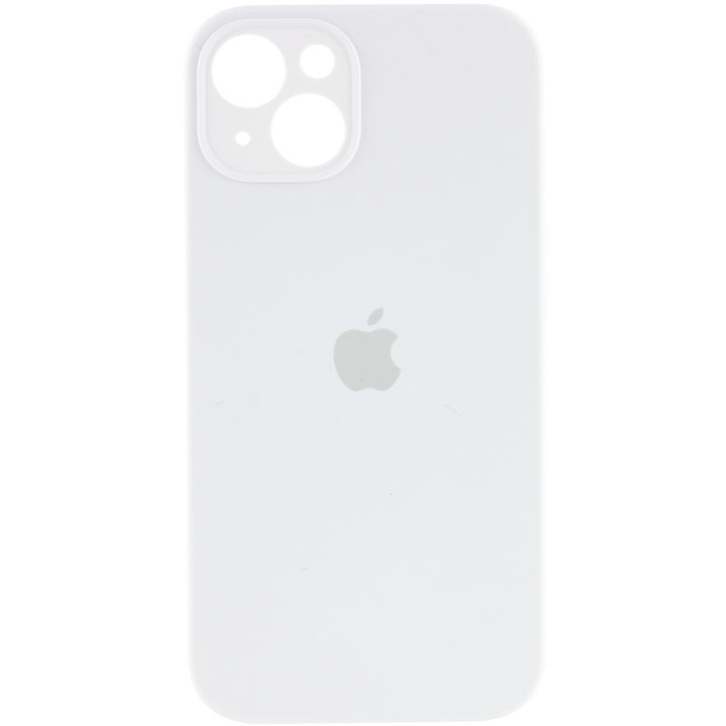 Silicone Case Full Camera Protective (AA) для iPhone 14 (White)-0